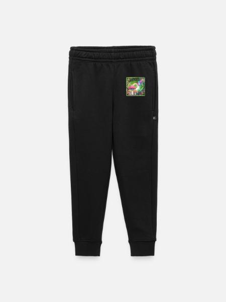 Psychedelische Pilze und Schmetterling Neonwald - Kinder/Teenager Premium Sweathose - Schwarz