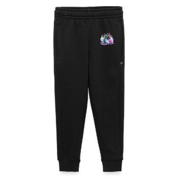 Techicorn Neon Unicorn - Kids’/Teens' Premium Sweatpants - black - Front - AI Model Kid Male (0cm)