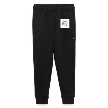 Dad says no, mom says maybe - Kids’/Teens' Premium Sweatpants - black - Front - AI Model Kid Male (0cm)