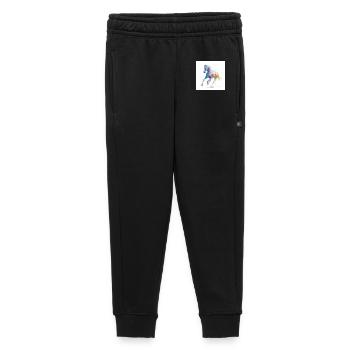 Rainbow Watercolor Horse in Motion - Kids’/Teens' Premium Sweatpants - black - Front - AI Model Kid Male (0cm)