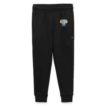 Confettis colorés d’éléphants - Pantalon de survêtement enfant/adolescent premium - noir - Devant - AI Model Kid Male (0cm)