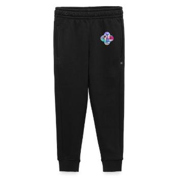 Mosaic Cloud Cross - Kids’/Teens' Premium Sweatpants - black - Front - AI Model Kid Male (0cm)
