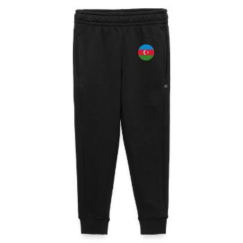 Drapeau rond de l’Azerbaïdjan - Pantalon de survêtement enfant/adolescent premium - noir - Devant - AI Model Kid Male (0cm)