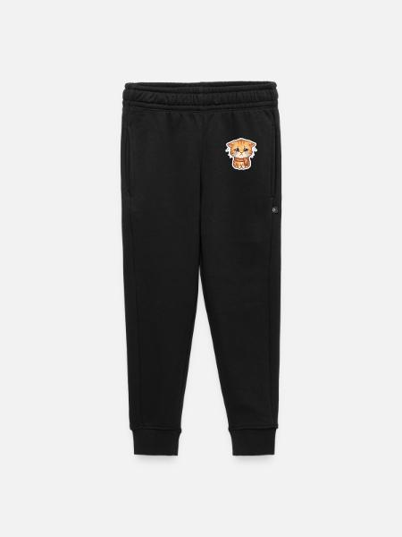 Chaton qui pleure avec une écharpe - Pantalon de survêtement enfant/adolescent premium - noir - Devant