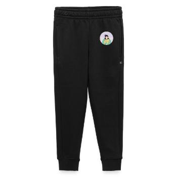 Pastel tired girl with tea in cozy corner - Kids’/Teens' Premium Sweatpants - black - Front - AI Model Kid Male (0cm)