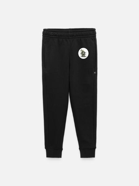 Waldfee Kobold im Blattwald - Kinder/Teenager Premium Sweathose - Schwarz