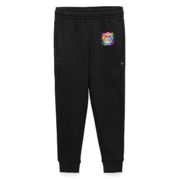 Ostern Niedliches Buntes Regenbogen Osterküken - Kinder/Teenager Premium Sweathose - Schwarz - Vorne - AI Model Kid Male (0cm)