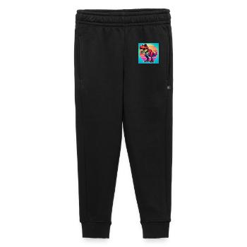 dinosaur - Kids’/Teens' Premium Sweatpants - black - Front - AI Model Kid Male (0cm)