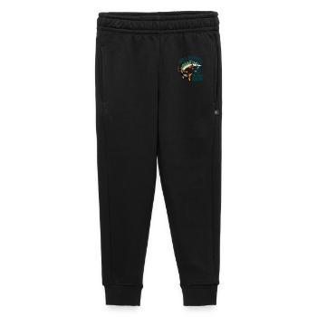 Fishing with Dad - Kids’/Teens' Premium Sweatpants - black - Front - AI Model Kid Male (0cm)
