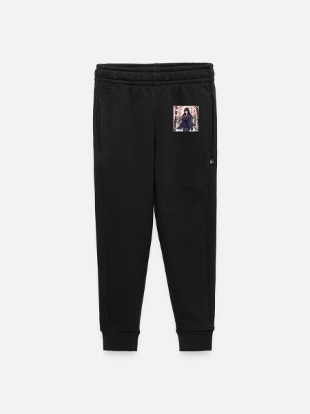 Sakura Samurai in the forest - Kids’/Teens' Premium Sweatpants - black
