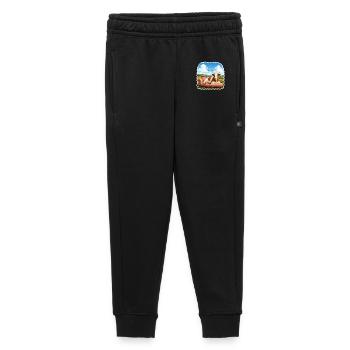 Not Today – Relaxed Cow on Sofa - Kids’/Teens' Premium Sweatpants - black - Front - AI Model Kid Male (0cm)