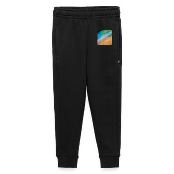 Flux de couleur et lignes dorées - Pantalon de survêtement enfant/adolescent premium - noir - Devant - AI Model Kid Male (0cm)