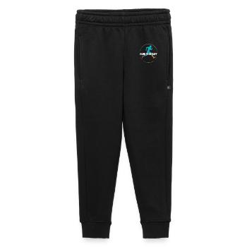 Run - Running The Day Lauf Motivation Jogging - Kinder/Teenager Premium Sweathose - Schwarz - Vorne - AI Model Kid Male (0cm)