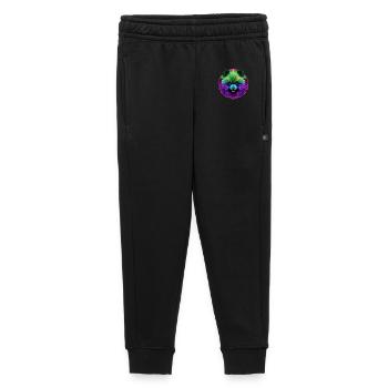 Portrait vibrant de chien en poméranie arc-en-ciel pop art - Pantalon de survêtement enfant/adolescent premium - noir - Devant - AI Model Kid Male (0cm)