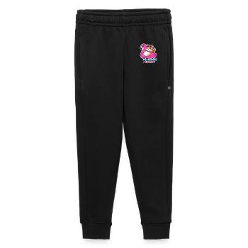 Strandbauch, Sommerschwangerschaft, Flamingo-Aufkleber, Spaß - Kinder/Teenager Premium Sweathose - Schwarz - Vorne - AI Model Kid Male (0cm)