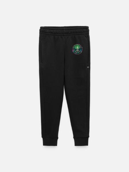 Retro Gaming Skeleton Mushrooms Forest - Kids’/Teens' Premium Sweatpants - black