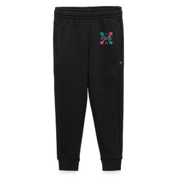 Fotografie Neon Pink Blau Grafik - Kinder/Teenager Premium Sweathose - Schwarz - Vorne - AI Model Kid Male (0cm)