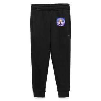 Dreamlike luminous gem tree - Kids’/Teens' Premium Sweatpants - black - Front - AI Model Kid Male (0cm)