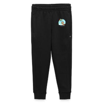 Kawaii Otter Flies a Dragon – Cute - Kids’/Teens' Premium Sweatpants - black - Front - AI Model Kid Male (0cm)