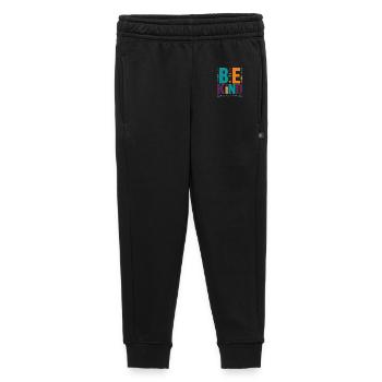 Be Kind – Buntes Typografie Statement Word Stack - Kinder/Teenager Premium Sweathose - Schwarz - Vorne - AI Model Kid Male (0cm)