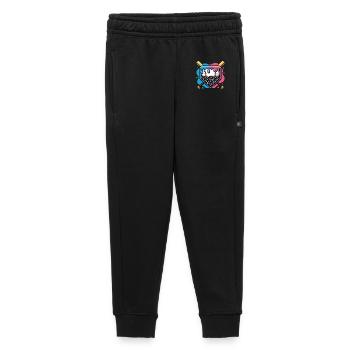 Baseball Home Plate Donut with Sprinkles - Kids’/Teens' Premium Sweatpants - black - Front - AI Model Kid Male (0cm)