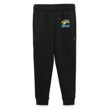 Salmon Fishing Fishing Angler Retro Vintage Nature - Kids’/Teens' Premium Sweatpants - black - Front - AI Model Kid Male (0cm)