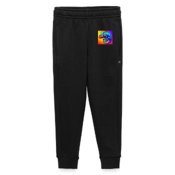 caméléon - Pantalon de survêtement enfant/adolescent premium - noir - Devant - AI Model Kid Male (0cm)