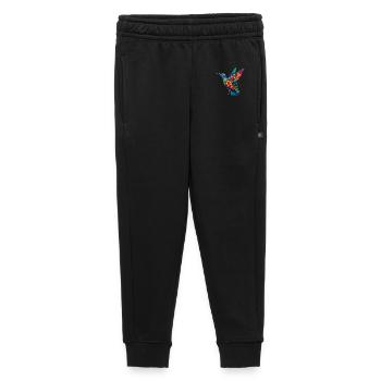 Hummingbird decorated with flowers - Kids’/Teens' Premium Sweatpants - black - Front - AI Model Kid Male (0cm)