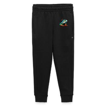 Iguane - Pantalon de survêtement enfant/adolescent premium - noir - Devant - AI Model Kid Male (0cm)