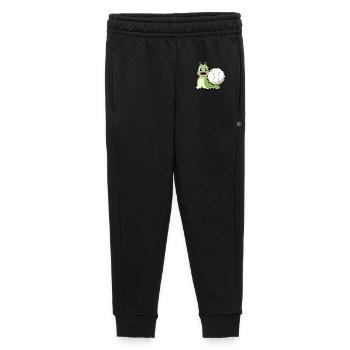 Snail Baseball - Kids’/Teens' Premium Sweatpants - black - Front - AI Model Kid Male (0cm)