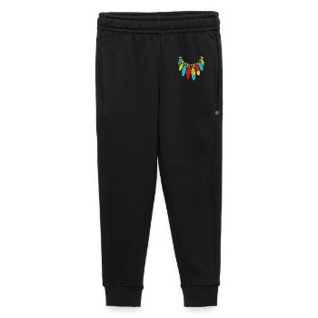 Native American Costume Native American Feathers Necklace Colorful - Kids’/Teens' Premium Sweatpants - black - Front - AI Model Kid Male (0cm)