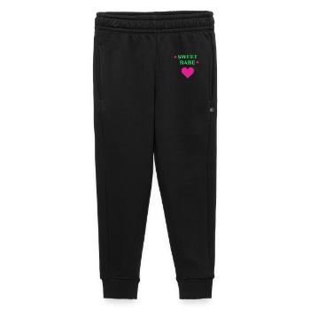 Sweet Babe Neon Herz Typo - Kinder/Teenager Premium Sweathose - Schwarz - Vorne - AI Model Kid Male (0cm)