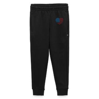 Heartflag Grunge Americana - Kids’/Teens' Premium Sweatpants - black - Front - AI Model Kid Male (0cm)