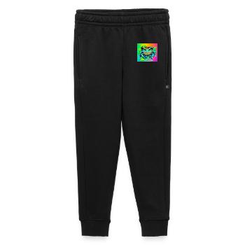 grenouille - Pantalon de survêtement enfant/adolescent premium - noir - Devant - AI Model Kid Male (0cm)