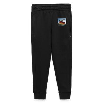 Eagle above the German flag - Kids’/Teens' Premium Sweatpants - black - Front - AI Model Kid Male (0cm)