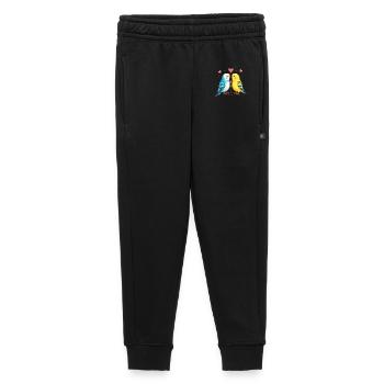Budgie Bird Lover Budgies - Kids’/Teens' Premium Sweatpants - black - Front - AI Model Kid Male (0cm)