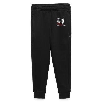 CoolesWolfs design with saying - Kids’/Teens' Premium Sweatpants - black - Front - AI Model Kid Male (0cm)
