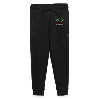 Finance Stocks Money Trading Bitcoin Capital - Kids’/Teens' Premium Sweatpants - black - Front - AI Model Kid Male (0cm)