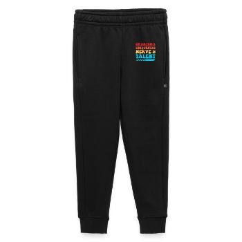 Charisme, Unicité, Nerfs & Talent - Pantalon de survêtement enfant/adolescent premium - noir - Devant - AI Model Kid Male (0cm)