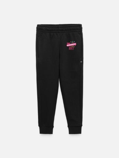 Lass Konfetti in Dein Herz Party Karneval - Kinder/Teenager Premium Sweathose - Schwarz