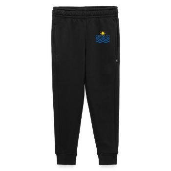 Emblème des Vagues du Lever du Soleil Develiki - Pantalon de survêtement enfant/adolescent premium - noir - Devant - AI Model Kid Male (0cm)