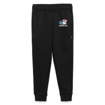 Fröhliche Weihnachten mit dem Schwein-Nachtsmann! - Kinder/Teenager Premium Sweathose - Schwarz - Vorne - AI Model Kid Male (0cm)