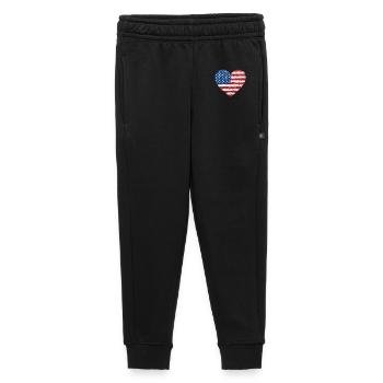 USA Heart Soccer Football Vereinigte Staaten - Kinder/Teenager Premium Sweathose - Schwarz - Vorne - AI Model Kid Male (0cm)