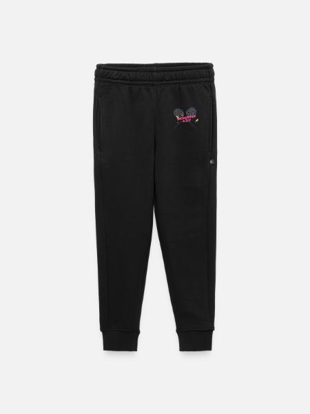 Badminton Kids Neon Racket - Kids’/Teens' Premium Sweatpants - black