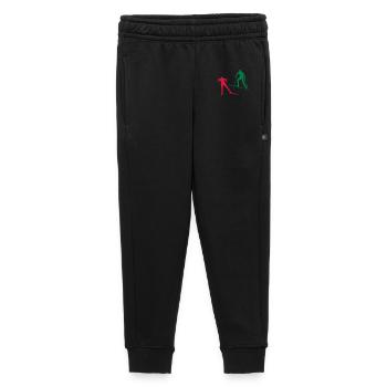 Ski de fond dans la piste de ski de fond - Pantalon de survêtement enfant/adolescent premium - noir - Devant - AI Model Kid Male (0cm)