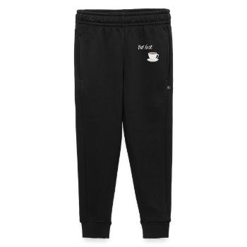First Coffee - Coffee Design - Kids’/Teens' Premium Sweatpants - black - Front - AI Model Kid Male (0cm)
