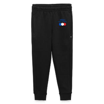 pomme, mangez des pommes - Pantalon de survêtement enfant/adolescent premium - noir - Devant - AI Model Kid Male (0cm)