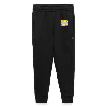 Summer Sunset Beach Watercolor - Kids’/Teens' Premium Sweatpants - black - Front - AI Model Kid Male (0cm)