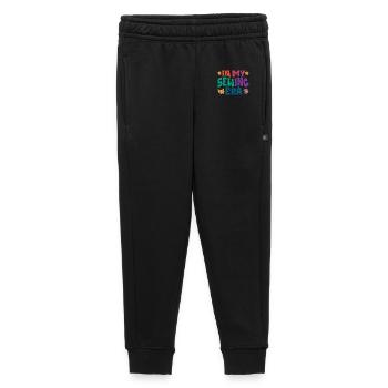 In my sewing era - Kids’/Teens' Premium Sweatpants - black - Front - AI Model Kid Male (0cm)