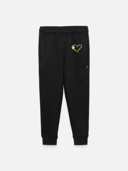 Pickleball Heart Neon Love - Kids’/Teens' Premium Sweatpants - black